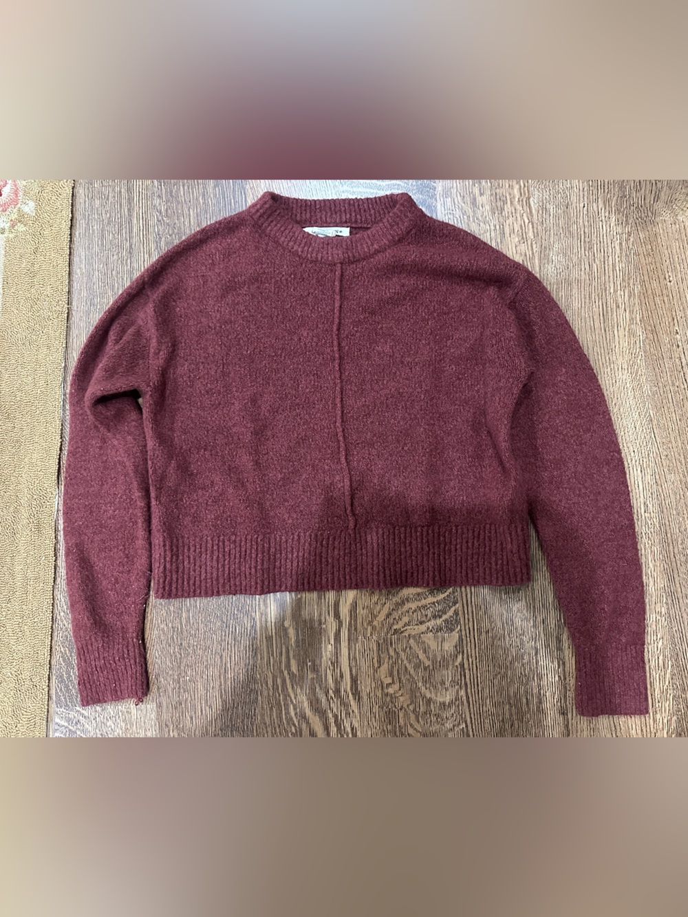 Cranberry colored sweater for women size medium by Yet Again